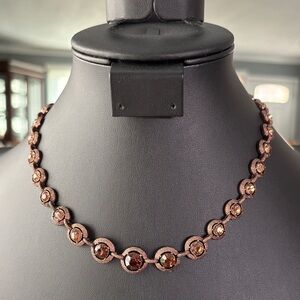 Givenchy Brown Crystal Necklace